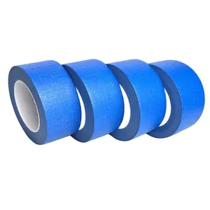 2 Inch Wide Blue Painters Masking Tape, 4 Rolls, 55 Yards Per Roll, Total 220 Yards