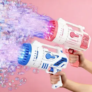 Bubble Machine A fun outdoor toy with colorful lights and full automatic operation. Perfect for summer parties and birthday gifts for boys and girls. Comes with 30 packs of bubble solution.