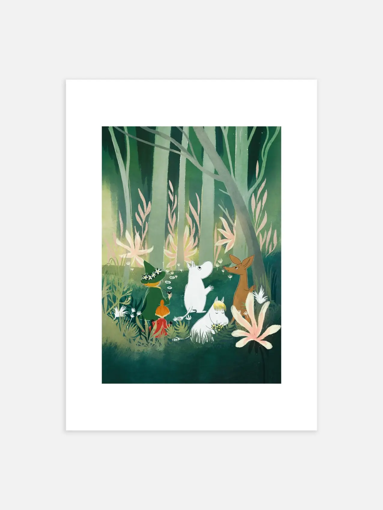 [UNFRAMED POSTER] Moomin And His Friends In The Woods Poster