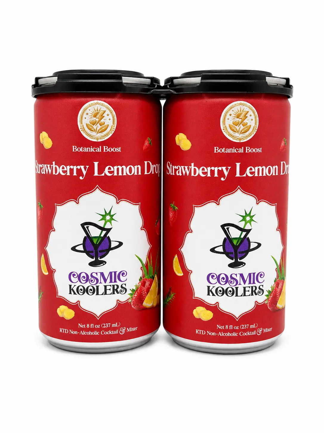 Strawberry Lemon Drop Mocktail & Mixer (4 cans)