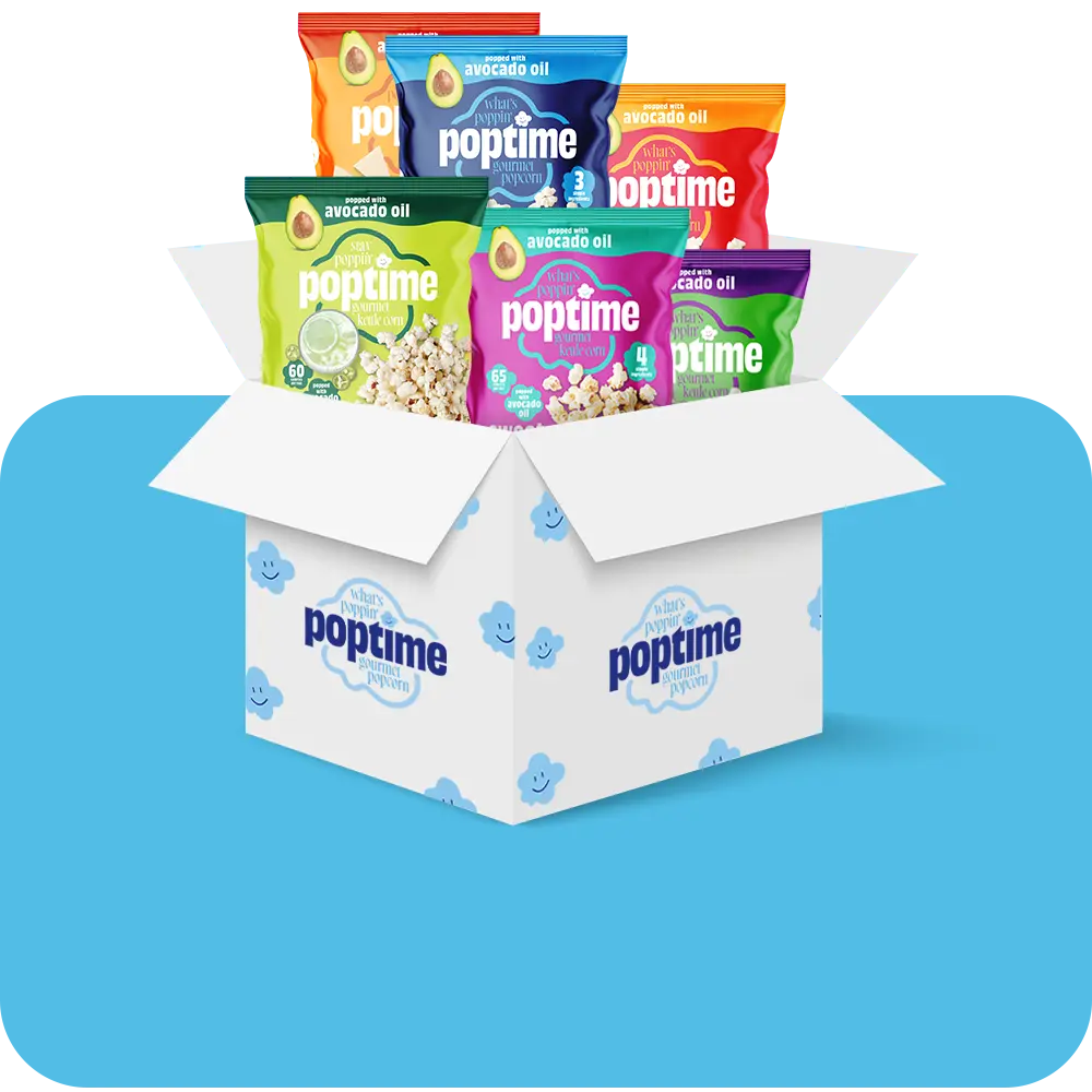 NEW Poptime Teaser Variety Popcorn Pack – Case of 6