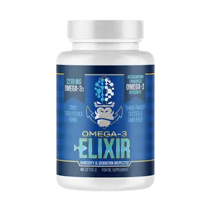 Gorilla Mind - Omega-3 Elixir - Third Party Tested Fish Oil Supplement - 60 Softgels (30 servings)