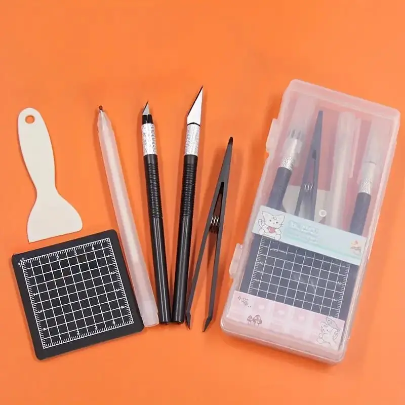 DIY Hand Tool Set with Adhesive Patch Cutting Tools, Perfect Gift Box Included, Ideal for Crafting and Making Projects, Easy-To-Use Design, Crafting Kit