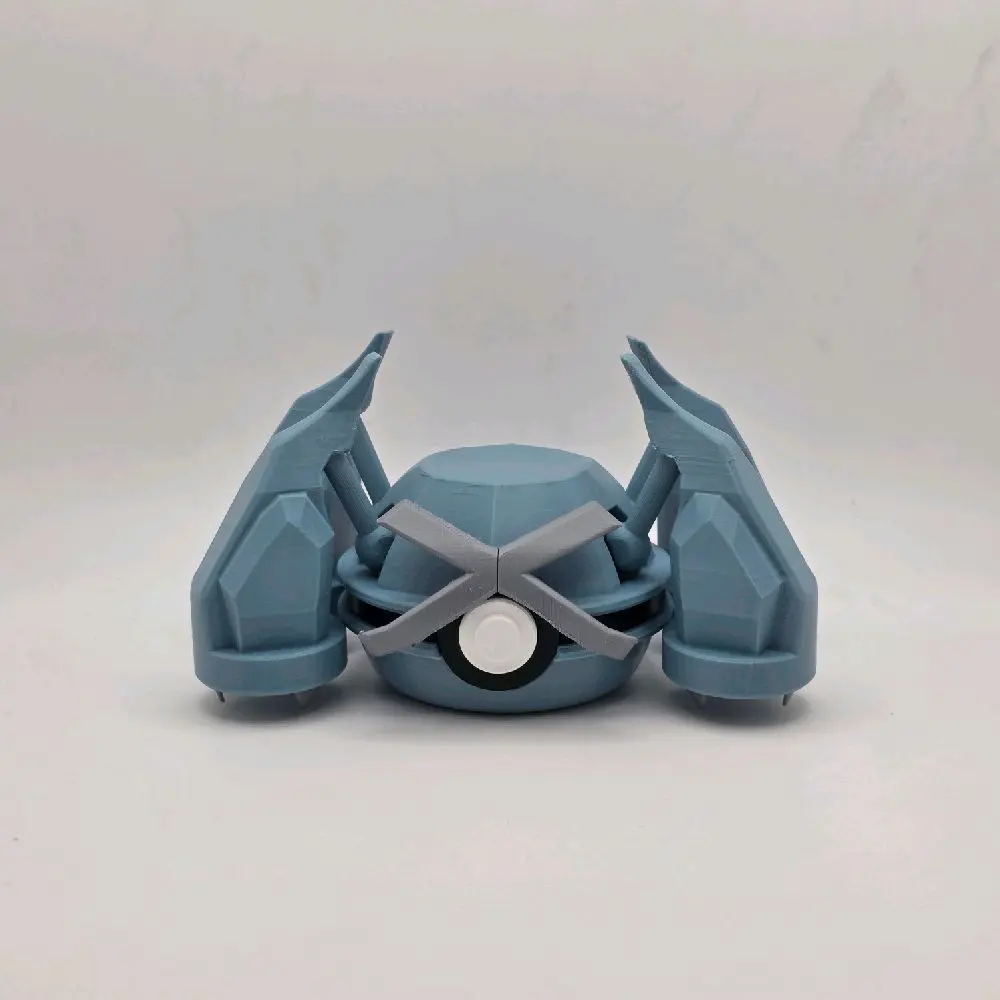 Metagross-Themed Pokeball Collectible - Steel, Sleek, Metallic Design for Pokemon Fans and Collectors