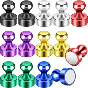 14Pcs Decorative Colorful Fridge Magnets - Small Strong Magnetic Push Pins for Whiteboard, Kitchen, Office, Metal Sheets Home Hardware Magnets
