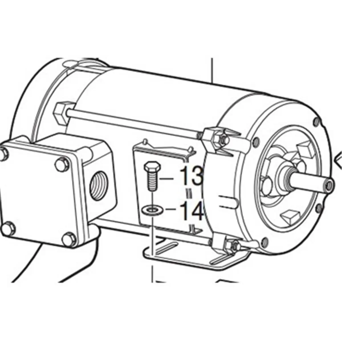 212 MAIN 1/2 HP 120V Line-Voltage Explosion-Proof Motor Unit, Home Household Blower Replacement Part, Fits Models 9515/9525, Explosion-Proof Blower Replacement