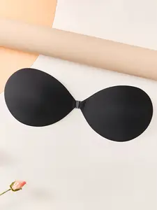 Ultra-Thin Round Push-Up Bralette, Strapless Balconette Bra for Wedding Dresses & Casual Wear, Max Support, All Seasons