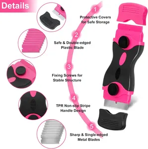 Multifunctional Dual-Head Small Scraper Stain Removal Scraper Glue Removal Small Scraper Car Film Tool Cleaning Scraper