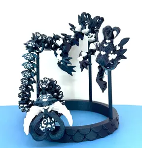 24" 3D Printed Dragon with Stand Articulated Heart Dragon Fidget ADHD Autism Toy Magical Nature Ornaments