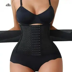 Women's Segmented Waist Trainer Corset High Elastic Mesh Breathable Shapewear Firm Tummy Control Slim Cincher Stretchy Lightweight Body Shaper for Gym Yoga Workout Daily Fitness Outdoor Sports Casual Wear