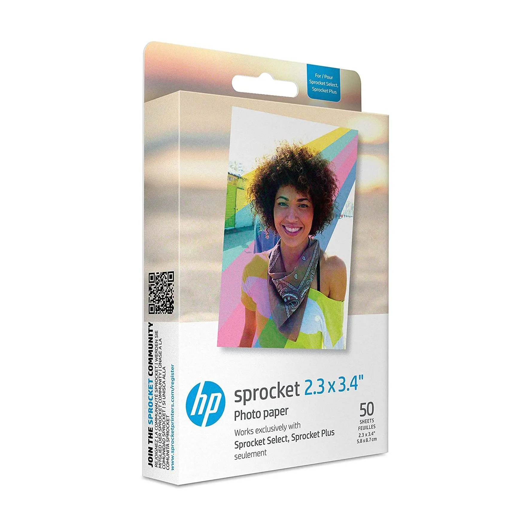 HP Sprocket 2.3" x 3.4" Zink Sticky-Back PhotoPaper 50-Pack HP Sprocket 2.3" x 3.4" Zink Sticky-Back PhotoPaper 50-Pack