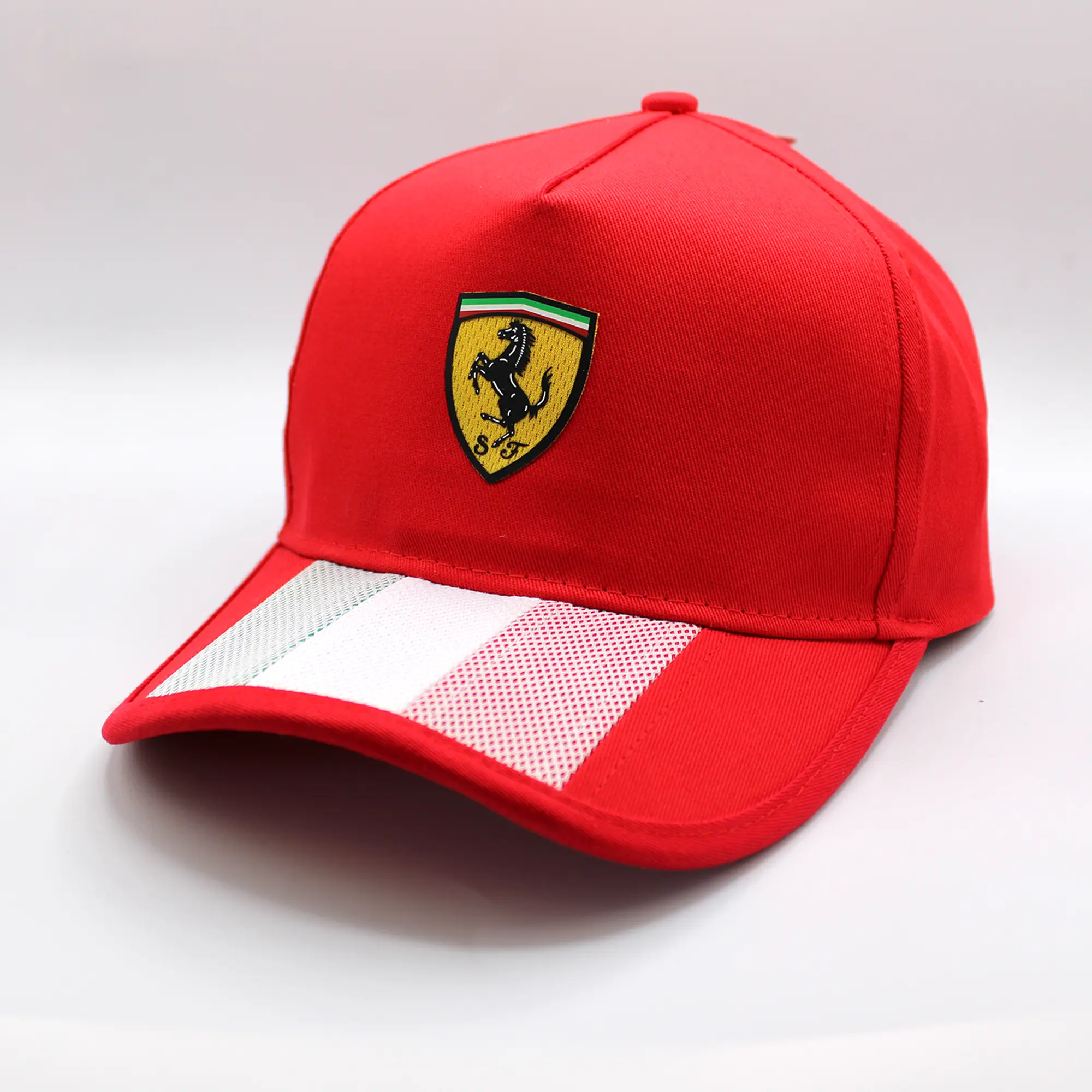 Scuderia Ferrari Team F1 Quilted Italy Flag Hat - Red Scuderia Ferrari Team F1 Quilted Italy Flag Hat - Red