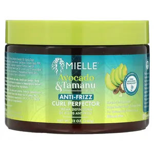 Mielle Anti-Frizz Curl Perfector Cream, Avocado & Tamanu, 12 oz (340 g)