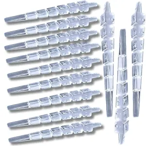 Transparent Shims – Invisible Precision Leveling Wedges for Cabinets, Baseboards, Countertops & Toilets – Professional Finish Carpentry Tool – Interior Home Install – 12 Pack