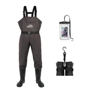 Waterproof Chest Waders with Boots for Men & Women, Durable Bootfoot Waders for Duck Hunting & Fly Fishing, Lightweight Fishing Gear with US Sizing