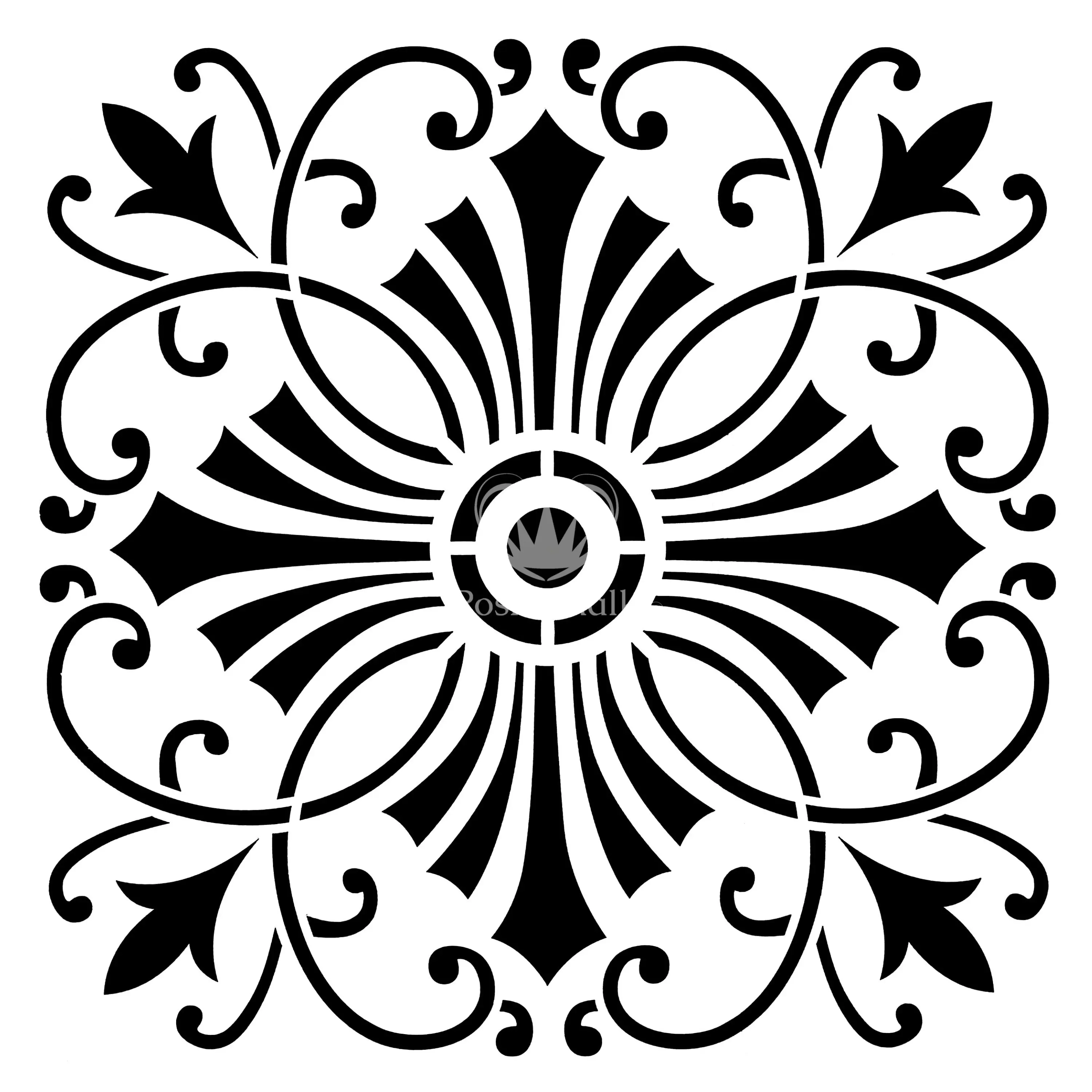 Posh Chalk Stencil Posh Cross