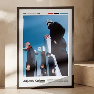 Jujutsu Kaisen Gojo Sensei And He Team Anime Poster, Satoru Gojo JJK Anime Manga Posters (NO FRAME)