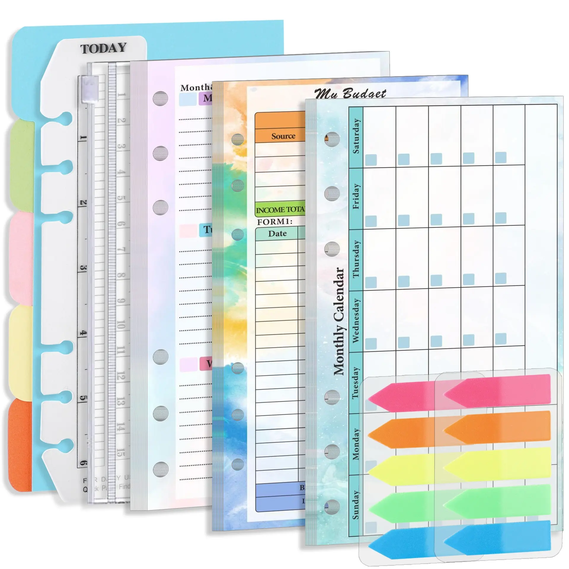 6 Hole Flipbook Suitable For Budget Weekly And Monthly Planner Core Planner Budget Planners Budget Book Handbook Inserts A6 Notepad Inserts Financial Planner Finance Checklist Organizer Calendar