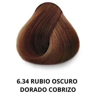 6.34 RUBIO OSCURO DORADO COBRIZO