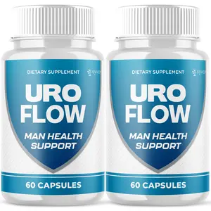 (2 Pack) Uro Flow for Men Prostate Health & Urinary Support Supplement 120 Caps