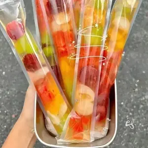 1 Funnel + 100 Food-Grade Disposable Popsicle Bags, Jello Bags, Ice Cream Sticks, Long Straws, DIY Popsicle Bags, Popsicle Mold