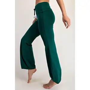 Cotton Lycra Bubbled Flare Pants