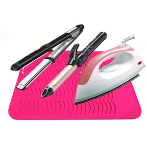 LMMAKE Professional Heat Proof Mat Ultra-Durable Silicone Construction Non-Slip Base for Hot Tools & Makeup Protects Surfaces from Heat Damage Adds Vanity Decor Style Perfect for Home Salons & Beauty Enthusiasts