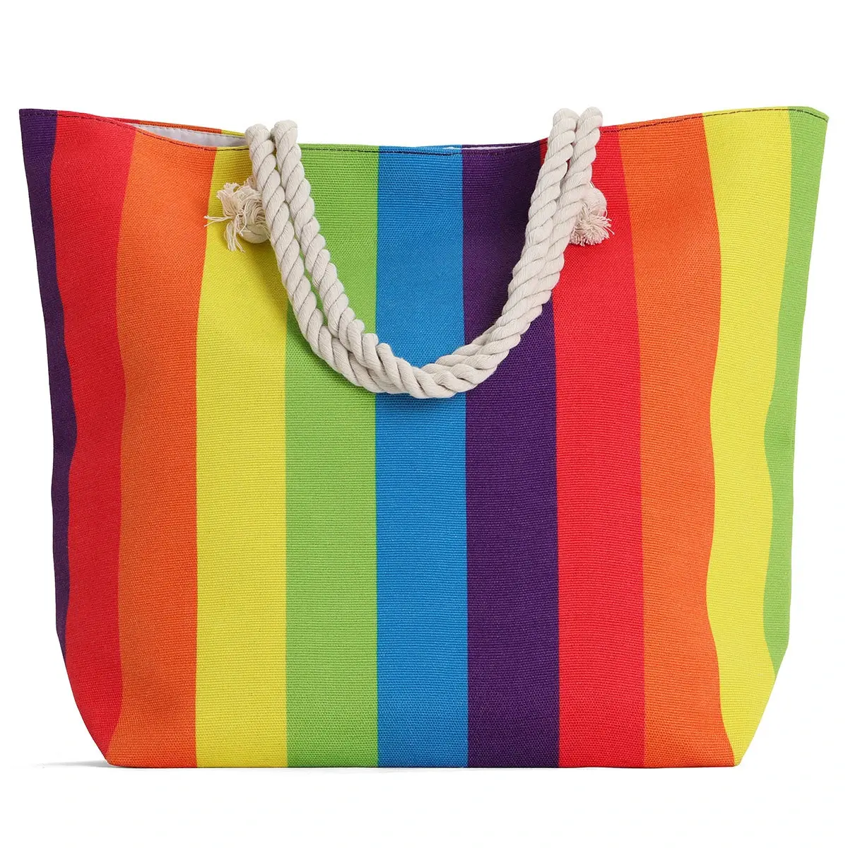Beach Bag - Large Tote Bag - Rainbow Beach Bag - Large Tote Bag - Rainbow