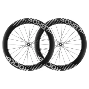 ROCKBROS 700c Carbon Fiber Disc Rim 38/50/65 mm 1.6-1.7 kg Clincher Wheelset