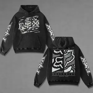 Retro Fox Racing Washed Hoodie Vintage Motorcycle, Motor Speed Racing Sportbike Graphic Merch, Acid Washed Streetwear Clothing, Unisex Dirt Bike Racing Hoodie, Vintage Motorsport Hoodie, Speed Culture Men's Wear, Designed for Biker