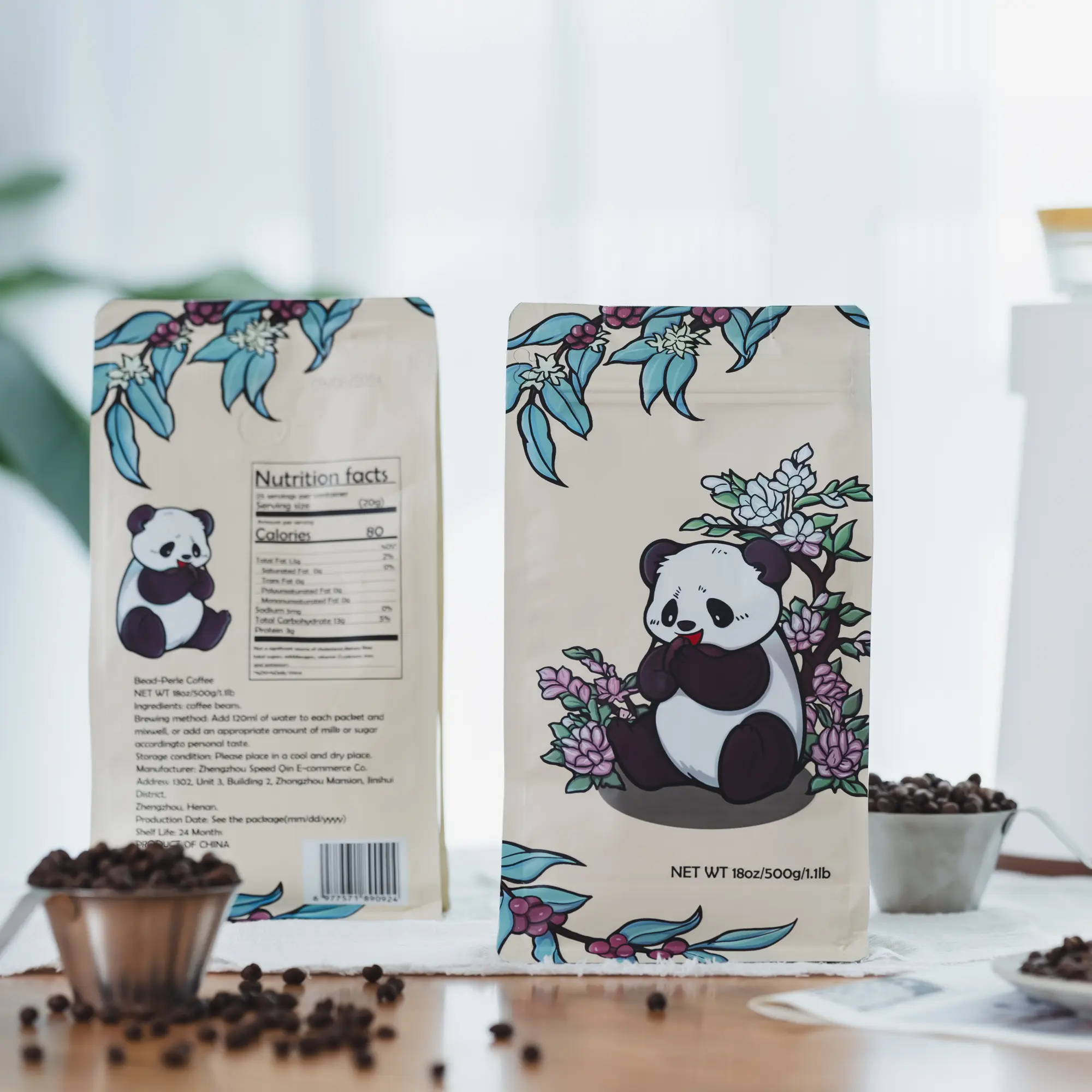Whole Bean Coffee--Peaberry Coffee Bean--Medium-Dark Roast,Balance of Acidity and Sweetness with Arabica Coffee Beans,Premium Coffee Beans,Unusual Small Round Beans,Full-Bodied Flavor Delicate Texture,18 oz/1.1 lb Bag