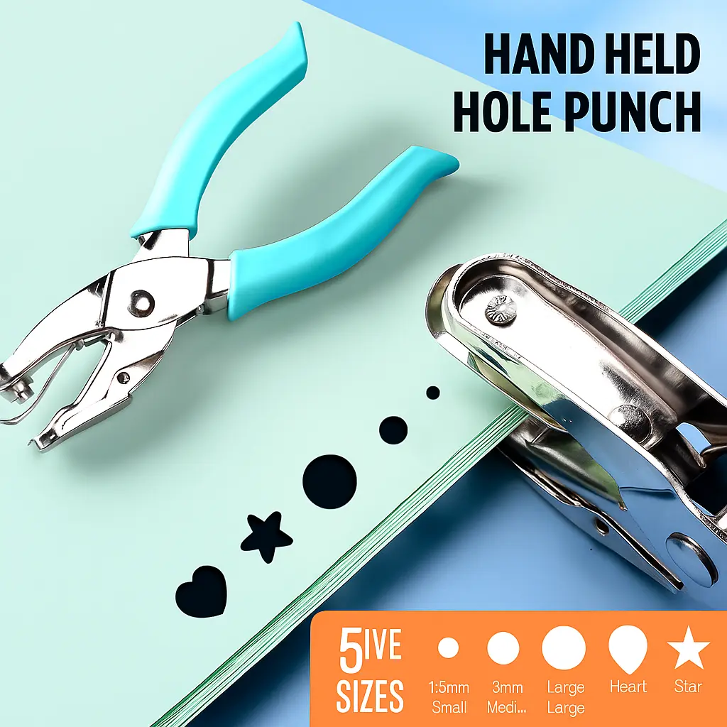 Five-pointed Star Embosser Stamp Embossing Machine Camera Punch Planner Paper Square Embosser Handmade Punching Machine