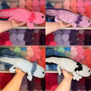 Crochet Jumbo Axolotls