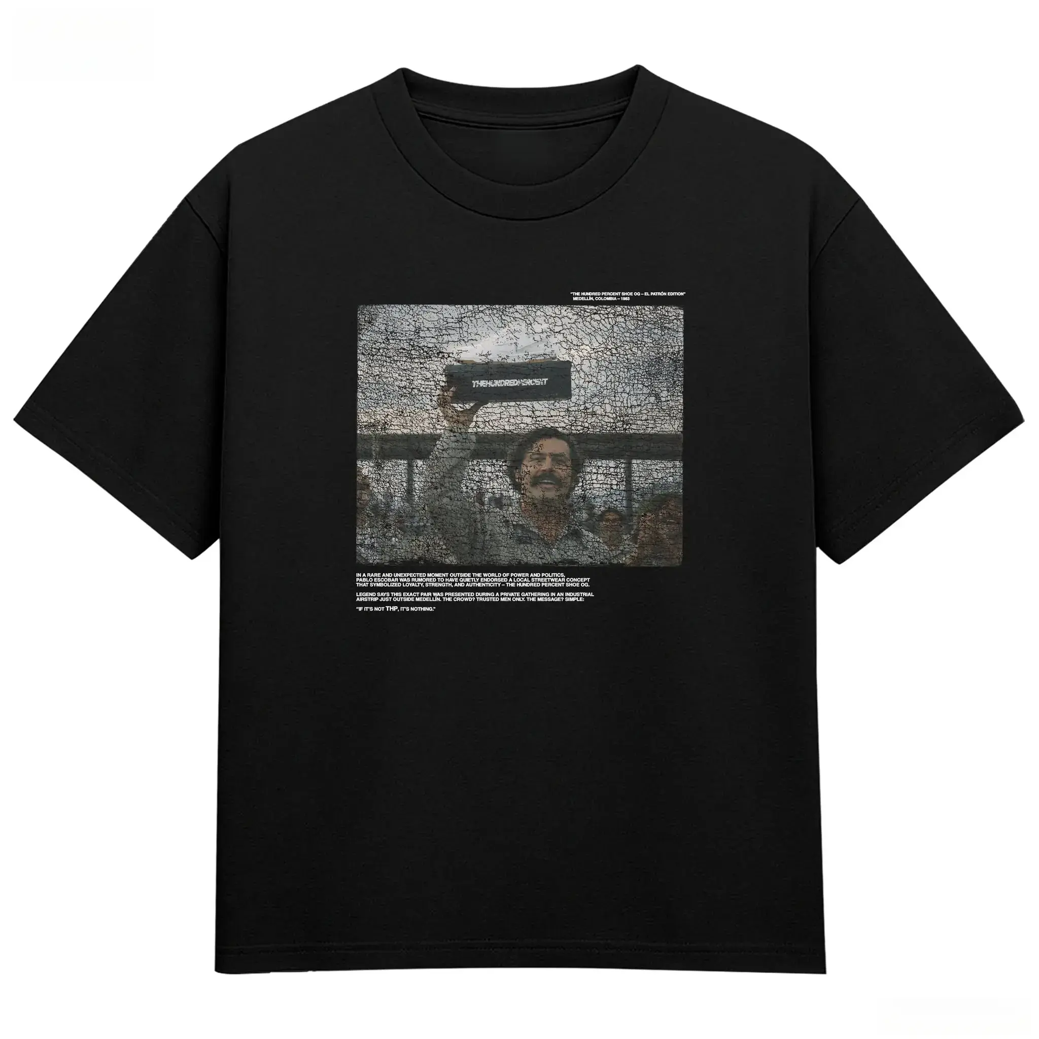 The Hundred Percent "Dirty Money Club" OG Pablo |   Vintage Streetwear |   Narcos Inspired Tee |   Regular Fit |   Premium Graphic Shirt |   Viral TikTok Fashion