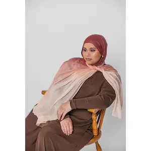 VELA Ombre Clay Hand Dyed Modal Hijab
