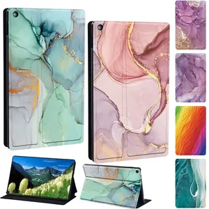 Compatible With Fire HD 10 9th/7th/5th Gen Tablet Cover Case, Tablet Protective Cover, Tablet Accessories, PU Leather Foldable Design with Adjustable Stand & Comfort Viewing Angles