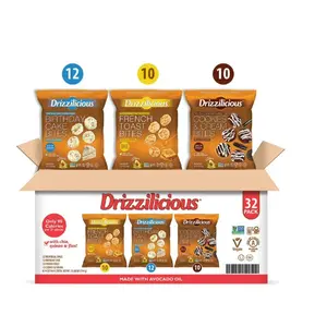 Drizzilicious Mini Rice Cakes Variety Pack (32 Pack) – Viral Sweet Crunch Snacks