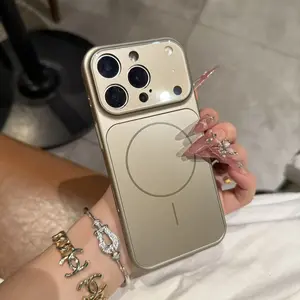 Compatible with iPhone 17 Pro Max Slim Magnetic Case, Accessories, for 16 Pro Max, Transforms into 17 Pro Max, Large Window, Ultra-Thin, AG Matte Glass, Protective Cover for iPhone 15/14 Pro Max, Full-Body Drop Protection