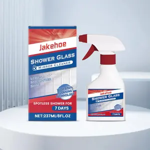 Bathroom Glass Hard Water Stain Cleaner, Remove Soap Scum and Anti-Fog for Shower Room Glass, 1 Unit