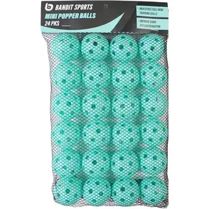 Mini Popper Plastic Baseballs, Made of Impact-Resistant and Rebounding Material, Perfect Practice Baseballs & Hitting Ball Training