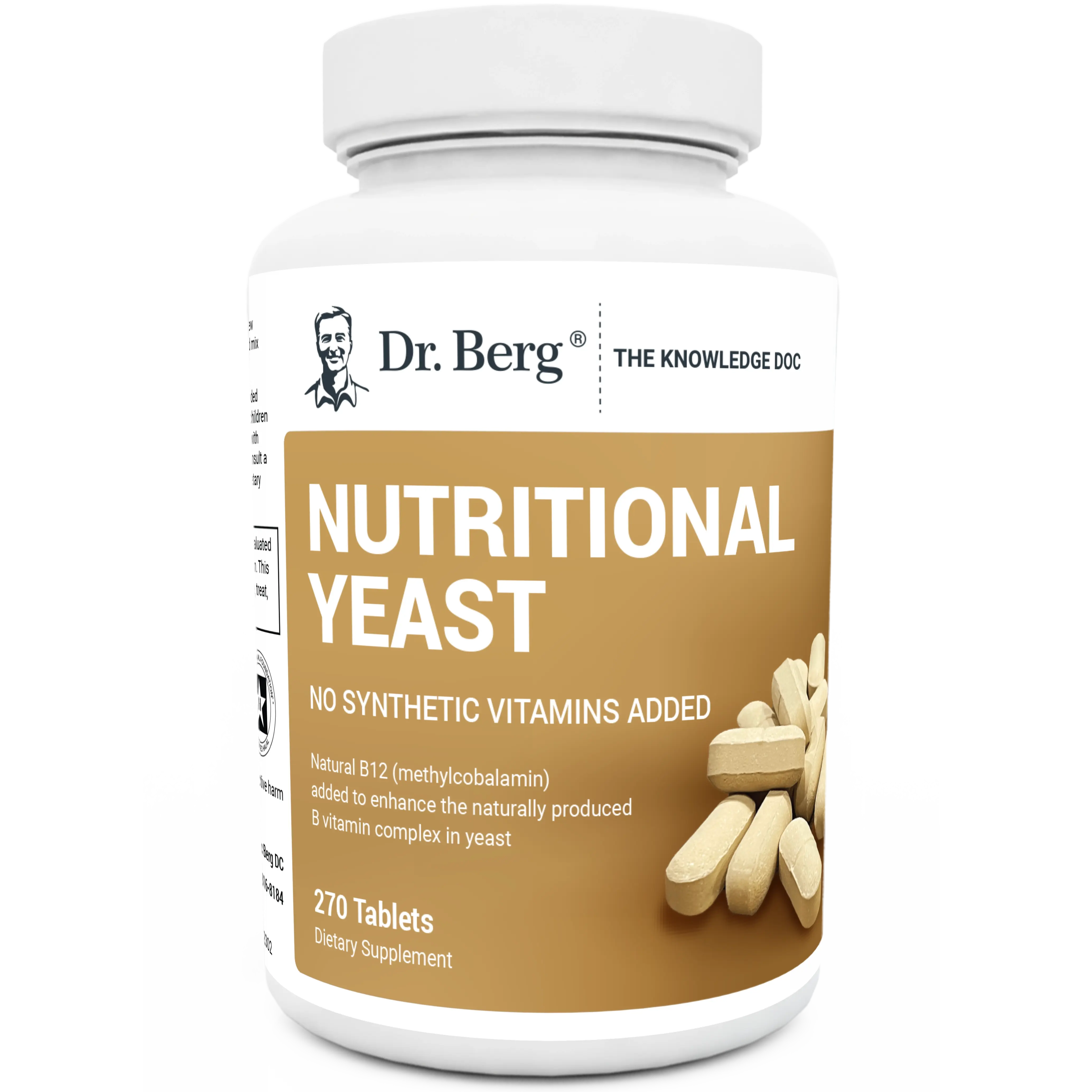 Dr. Berg Nutritional Yeast Tablets - 270 Tablets Healthcare Dietary Vitamin Iron