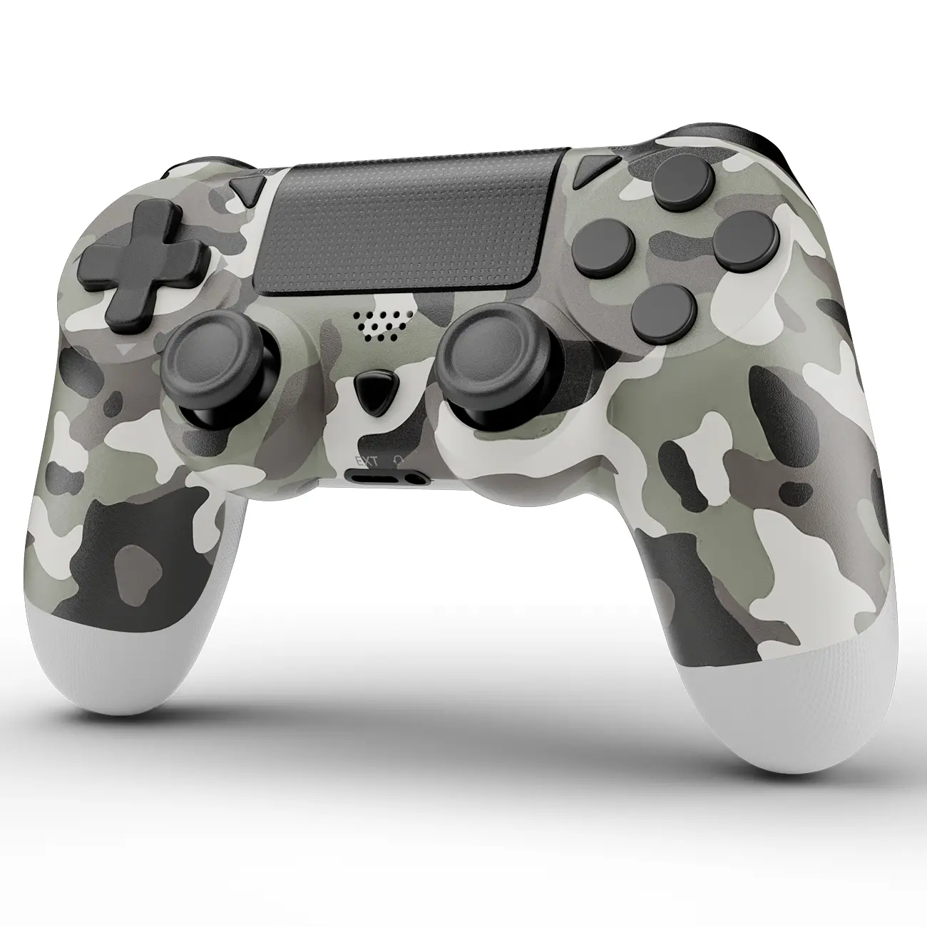 Wireless Gaming Controller with Bluetooth Connection, Plastic Build, Cable-Free Use, Multi-Platform Compatibility for PS4, PC/Android/iOS, Dual Vibration, Touchpad, 6-Axis Motion Control, 3.5mm Audio Jack, Responsive Buttons