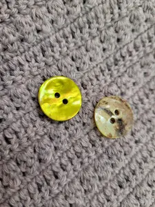 18mm shell yellow button