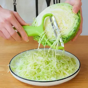 5-Pack Vegetable Grater Shredder Wide Mouth, Multi-Functional Slicer Peeler for Cabbage Purple Cabbage Lettuce Onion, Kitchen Tool for Salad Preparation, Kitchen Peeling Utensils, Veggie Peeler