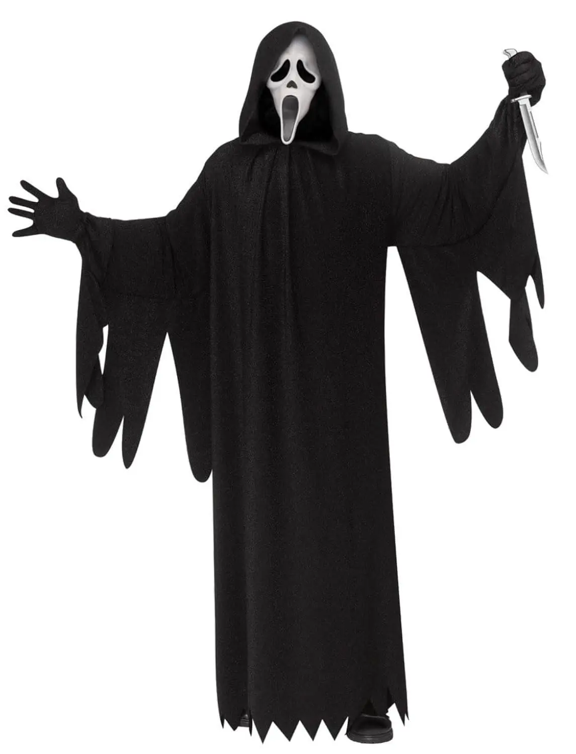 Fun World 30th Anniversary Ghost Face Mens Halloween Costume, One Size, Black