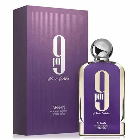 Afnan 9PM Pour Femme EDP Spray - Chic Women's Fragrance, Deep Floral-Fruity Scent, Long Lasting EDP Liquid Perfume, 3.4oz(100ml) Floral Scented Women's Perfume, Ideal Mother's Day Gift, Edp Liquid Perfumes