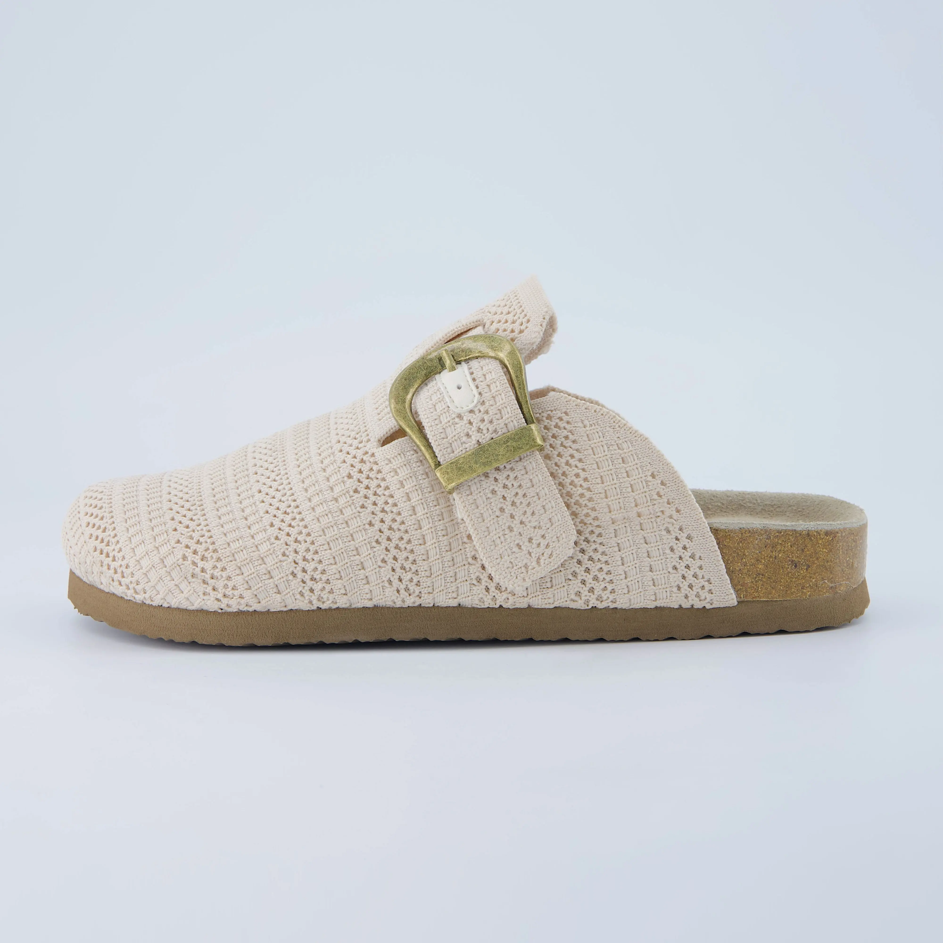 Cushionaire Women's Dumbo Knit Clog - Cushioned Genuine Suede Insoles, Soft Stretch Knit Upper