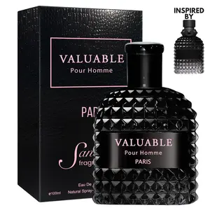 Sandora Fragrances Men's Cologne – Earthy Fresh, Violet Leaf, Salt, Ginger – Fresh, Aquatic, Spicy, Woody – Long-Lasting Eau de Parfum 3.4 fl oz