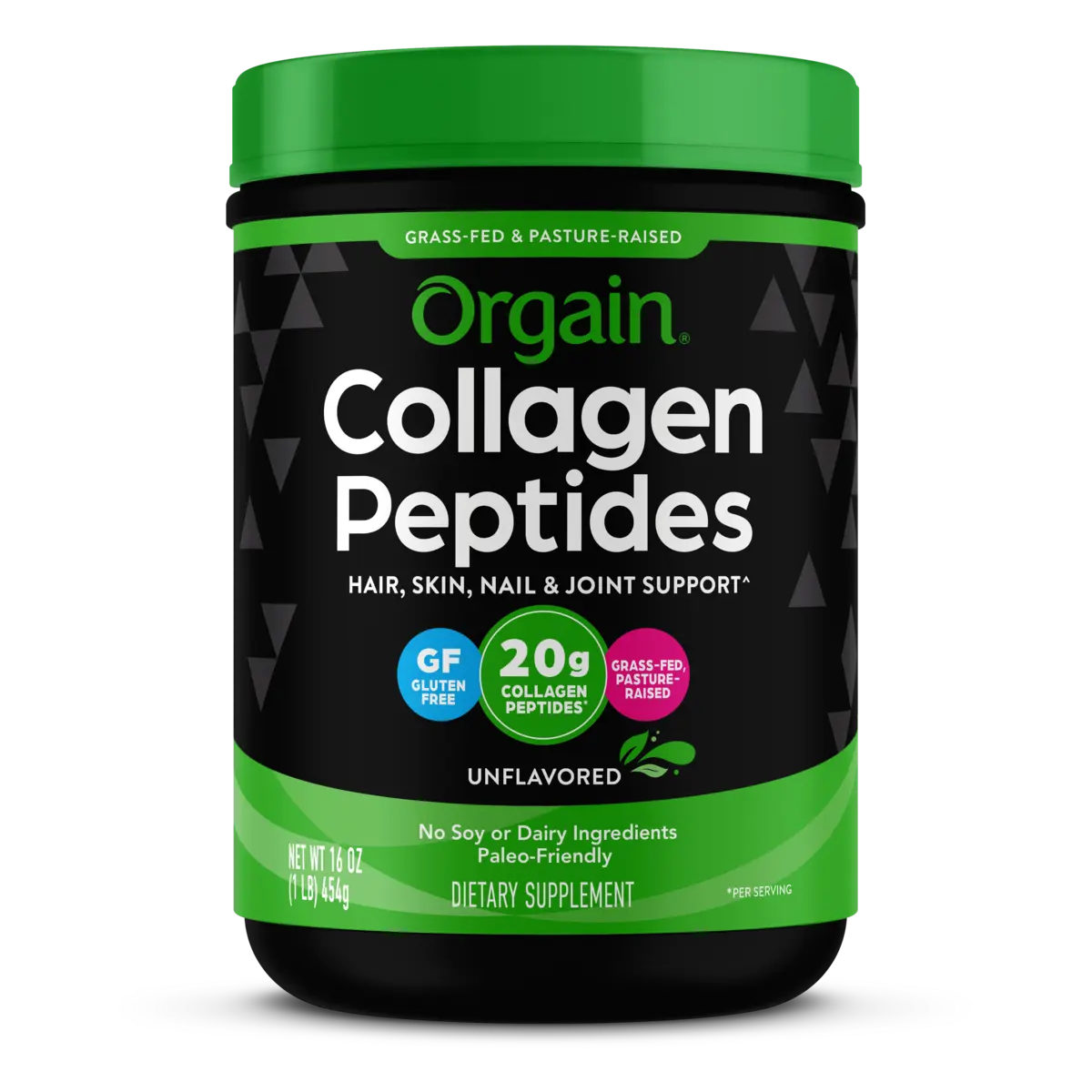 Orgain Hydrolyzed 20g Unflavored Collagen Peptides- Non-GMO, Gluten Free, Paleo Friendly, Supplement for Hair Skin Nail & Joint Support
