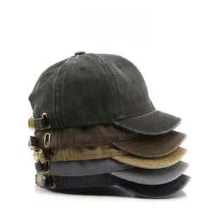 Unisex Retro Short Brim Baseball Cap